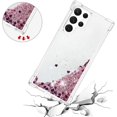 thumbnail image 5 of Compatible with Samsung Galaxy S22 Ultra Case Glitter Liquid Cute Clear Phone Case Floating Quicksand Shockproof Protective Bumper Silicone Soft TPU Case for Galaxy S22 Ultra Love Rose YB, 5 of 12