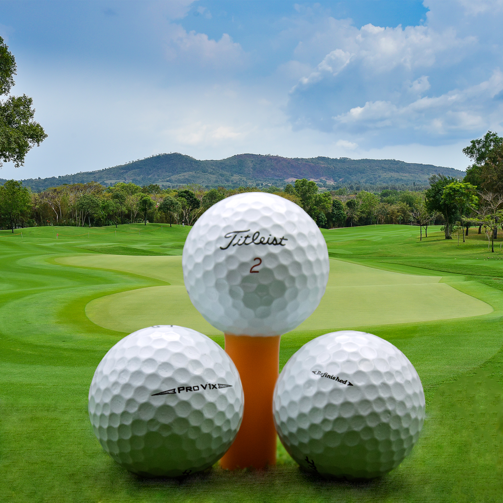 Pre-Owned Titleist ProV1x Refinished Golf Balls 12 Pack - Tour Performance by GBM GOLF