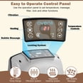 thumbnail image 2 of SESSLIFE 3-5 Person Inflatable Hot Tub, 65" Dia Round Portable Outdoor Spa Hot Tub with Cover, Control Panel, Heater Pump, 100 Jets and Filter, Max 104℉, 211 gal Blow up Hottub, 2 of 9