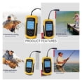 thumbnail image 3 of LCD Color Screen Portable Wired Fish Finder 100M Depth Range Sonar Echo Sounders Fishfinder ,Easy to Use, 3 of 6