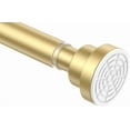 thumbnail image 1 of Tringle de Rideau de Douche Dorée 30-76 Pouces (2.5-6.33 Pieds) 1PCS Tringle de Rideau de Douche Sans Perçage Tringle de Douche Dorée Antidérapante Tringle de Rideau de Douche Réglable Ne Rouille Jamais pour Fenêtre de Salle de Bain Salon, 1 of 6