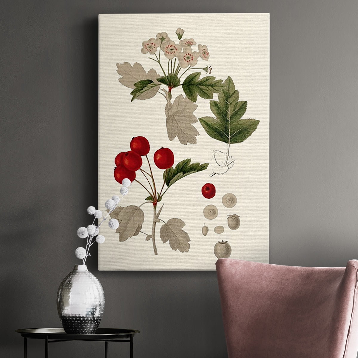 Leaves & Berries III Premium Gallery Wrapped Canvas - Ready to Hang