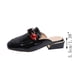 thumbnail image 4 of Mulas planas para mujer, mocasines sin espalda con punta cuadrada, sandalias deslizantes con cadena de metal Wmkox8yii  ytu3921, 4 of 4