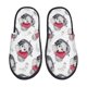 thumbnail image 1 of Balery Cute Poodle Dog Pantuflas de Casa de Felpa Silenciosas con Diseño Estampado, Zapatillas Cómodas Antideslizantes de Algodón para Interior-Medium, 1 of 8
