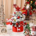 thumbnail image 1 of Elegant Festive Tabletop Holiday Centerpiece For Home Lifelike Realistic Design Durable Sturdy Base Christmas Tree Display, 1 of 5