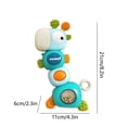 thumbnail image 7 of Giraffe Baby Rattle Teether Toy, Light Up Sound Infant Sensory Shaker, Easy Grip Developmental Hand Rattle, Montessori Early Learning Toy for Toddlers 0-6 9-12 24-36 Months Boys Girls, Baby Gift, 7 of 7