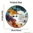 thumbnail image 2 of ZXCXRQFa Clock Watercolor Art Wall Clock Vintage Battery Operated Silent Non Ticking Round Wooden Wall Clocks Decorative for Kitchen Living Room Bedroom Office Garden Outdoor 10 Inch, 2 of 7