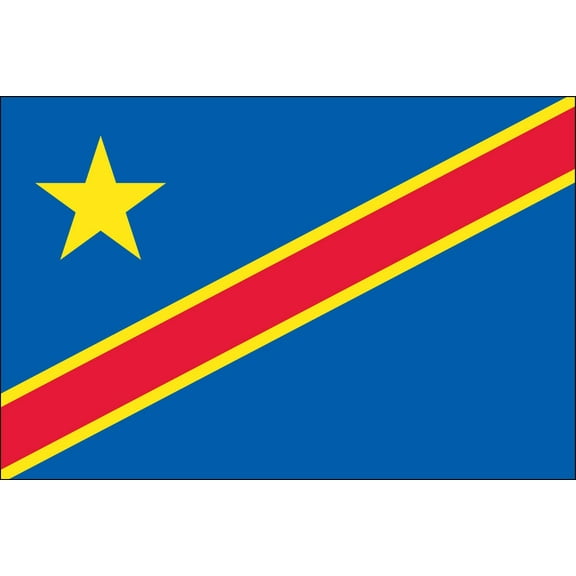 Dem Republic of Congo 2' x 3' Indoor Polyester Flag