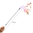 thumbnail image 2 of 2PCS Cat Feather Teaser Fake Pearl Cute Cat Teaser Wand Kitten Play Toy, 2 of 10