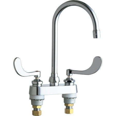 Chicago Faucets 895-317Gn2ae3ab Commercial Grade Centerset Kitchen Faucet - Chrome