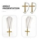 thumbnail image 2 of 2pcs Cross Cross Parge Sacerdote Collar Collar Collar Sacerdote Accesorio de disfraces de la monja, 2 of 7