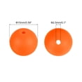 thumbnail image 2 of Uxcell 50 Pack 15mm Perlas de Silicona, Perla de Goma Suelta Redonda para DIY Naranja Rojo, 2 of 7