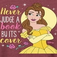 thumbnail image 3 of Disney Beauty & The Beast - Never Judge A Book By Its' Cover - Women's Lightweight French Terry Long Sleeve Shirt, 3 of 5