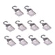 thumbnail image 4 of Bewildely 10 Pieces Clear Plastic Clip Hook holder Cloth/Office/Sign Hanger Almacenamiento y organización del hogar, 4 of 6