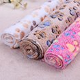 thumbnail image 4 of Chiot Mignon Chaton Chat Chaud Patte Impression Corail Toison Couverture Tapis Serviette, 4 of 10
