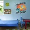 thumbnail image 3 of Catch The Thrill Ride The Wave Rafting Surfing Beach Sunset Joyful Quote Wall Art Sticker Designs Vinyl Stickers For Home House Walls Rooms Windows Bedroom Decoration Size (12x12 inch), 3 of 3
