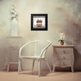 thumbnail image 4 of Mollie B. 12x12 Black Modern Framed Museum Art Print Titled - Let it Snow Red Truck, 4 of 5