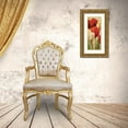 thumbnail image 3 of Hageman, Marilyn 15x32 Gold Ornate Wood Framed with Double Matting Museum Art Print Titled - Tulip Fantasy on Cream II, 3 of 4