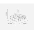 thumbnail image 3 of Perchas plegables con 32 pinzas para secar, percha para ropa interior con pinzas, pinza de plástico para ropa y percha para secar calcetines por goteo, 3 of 4