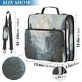 thumbnail image 2 of FORMRS Zipper Binder with Shoulder Strap 2-inch Ring 500 Sheet Capacity File Bag, Moon and House, 2 of 5