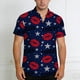thumbnail image 4 of TaTaai Men Women Casual Printed Shirt Short Sleeve Turndown Collar, Valentine's Day Christmas Soft Elastic Gift, 4 of 7