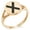 Rose Gold, variant on Stainless Steel Niwa Samurai Crest Minimalist Oval Top Polished Statement Signet Ring