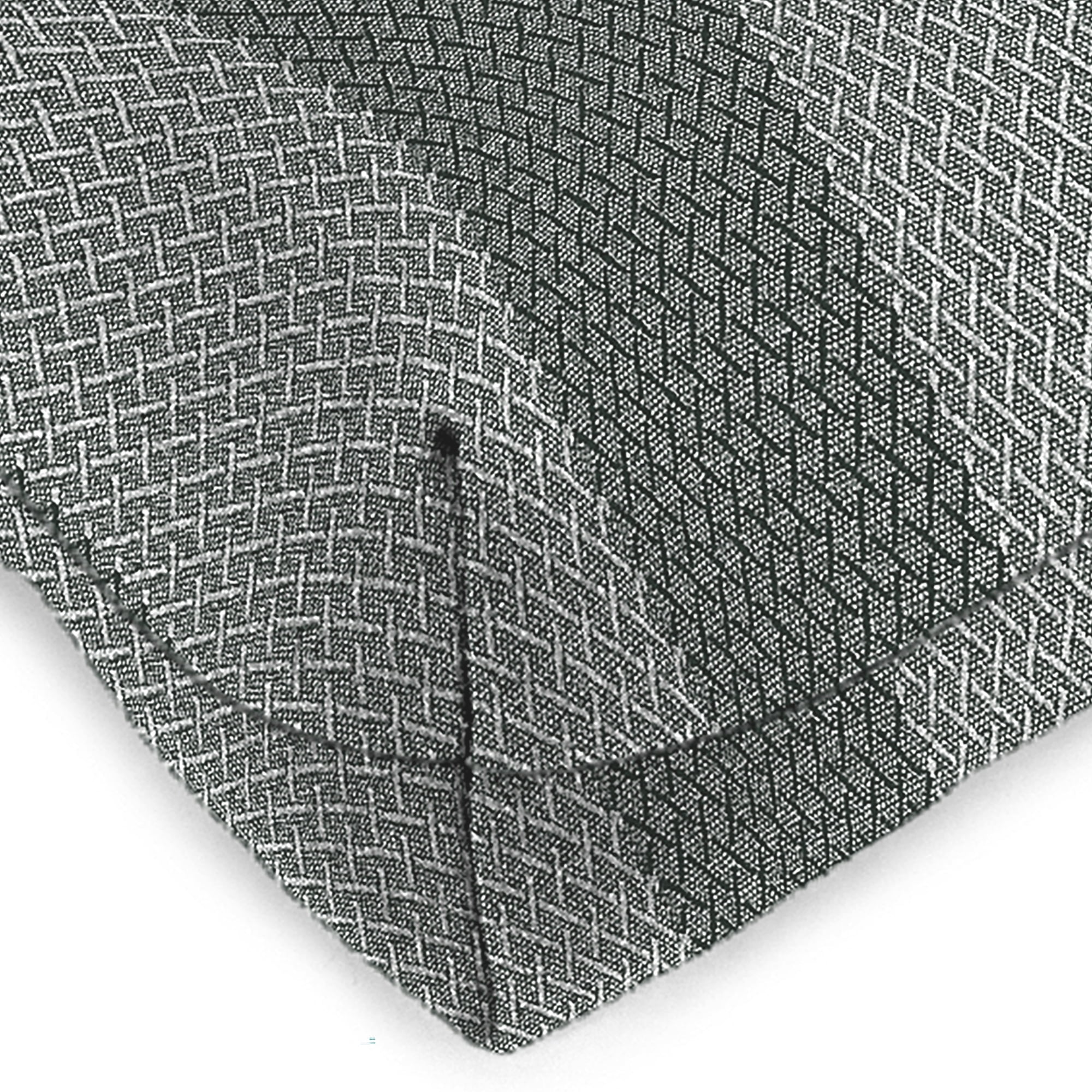 Jordan Manufacturing 19" x 19" Conway Smoke Grey Stripe Square Tufted Contoured Outdoor Wicker Seat Cushion (2 Pack)