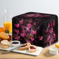 thumbnail image 4 of HELLHERO Butterflies Heart Print Toaster Dust Cover for Kitchen, 2 Slice Adjustable Small Appliance Protector with Drawstring, Waterproof Toaster Oven Cover, 4 of 8