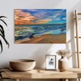 thumbnail image 3 of Elephant Stock Beach In Perth Wall Art - Horizontal Canvas Wall Art - Living Room Wall Decor - Beach Canvas - Blue And Orange Decor - 24" x 16", 3 of 8