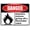 Warning Sign 2, variant on Danger Gasoline No Smoking Sign - 8"x12" Aluminum Tin Sign for Home Coffee Bar Wall Decor, Gas Station, Garage, Fuel Storage, Fire Safety
