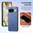 thumbnail image 4 of Dteck Case for Google Pixel 9 / 9 Pro,Slim Premium Canvas Grain PU Leather,Soft TPU Bumper,Non-Slip Anti-Scratch Shock-Absorbent,Protective Phone Cover for Google Pixel 9 / 9 Pro,Blue, 4 of 8