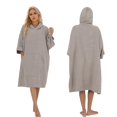 thumbnail image 1 of Toalla de playa con capucha de surf NUBURGREY de secado rápido para adultos, 1 of 6