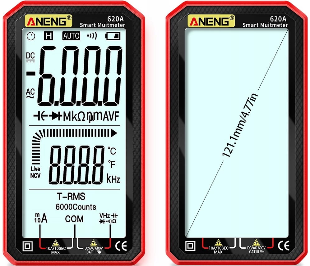 Full screen high-precision multifunctional intelligent digital multimeter