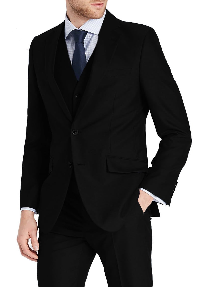 Suit USA Mens Three Piece Two Button Slim Fit Italian Styled Single