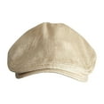 thumbnail image 2 of Boina estilo británico retro para hombre y mujer, gorro de vendedor de periódicos, gorro de taxista Beige, 2 of 8