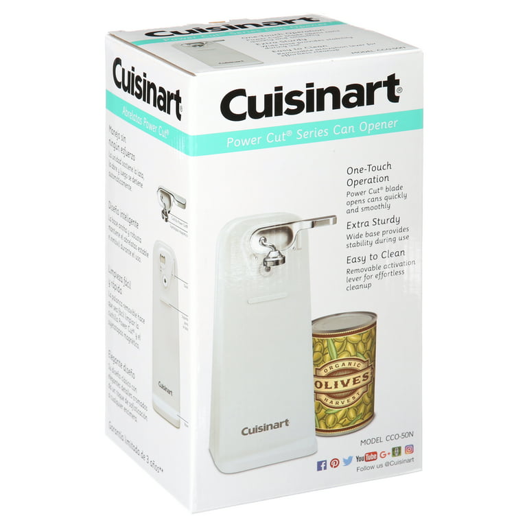 Cuisinart White CCO-50N Electric Can Opener - Automatic Deluxe
