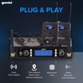 thumbnail image 2 of Sistema de micrófono inalámbrico Gemini Sound UHF-6200HL UHF, 2 of 9