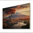 thumbnail image 2 of Designart "African horizon Mount Kilimanjaro II" Landscape & Nature Print on Natural Pine Wood, 2 of 5