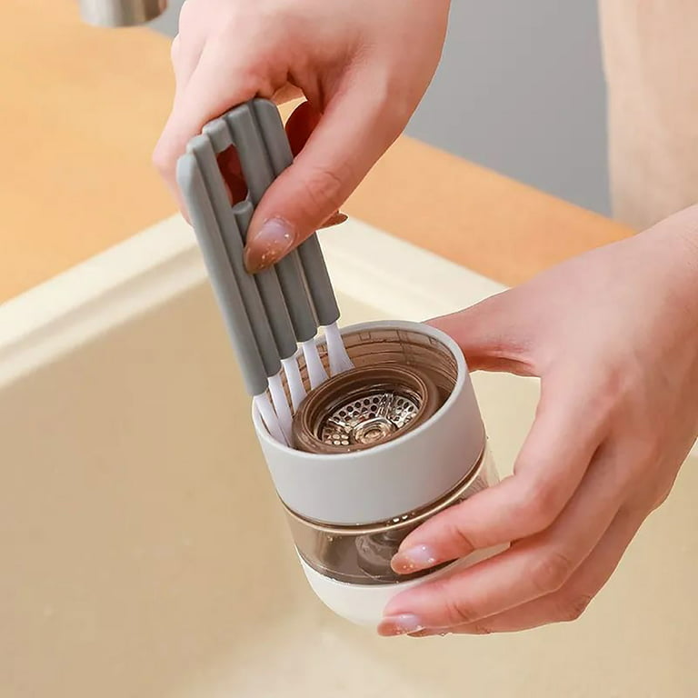 Cup Brush 4-in-1 Cup Cleaning Brush Durable Easy to Clean Multipurpose  Bottle Gap Cleaner for Kitchen - AliExpress