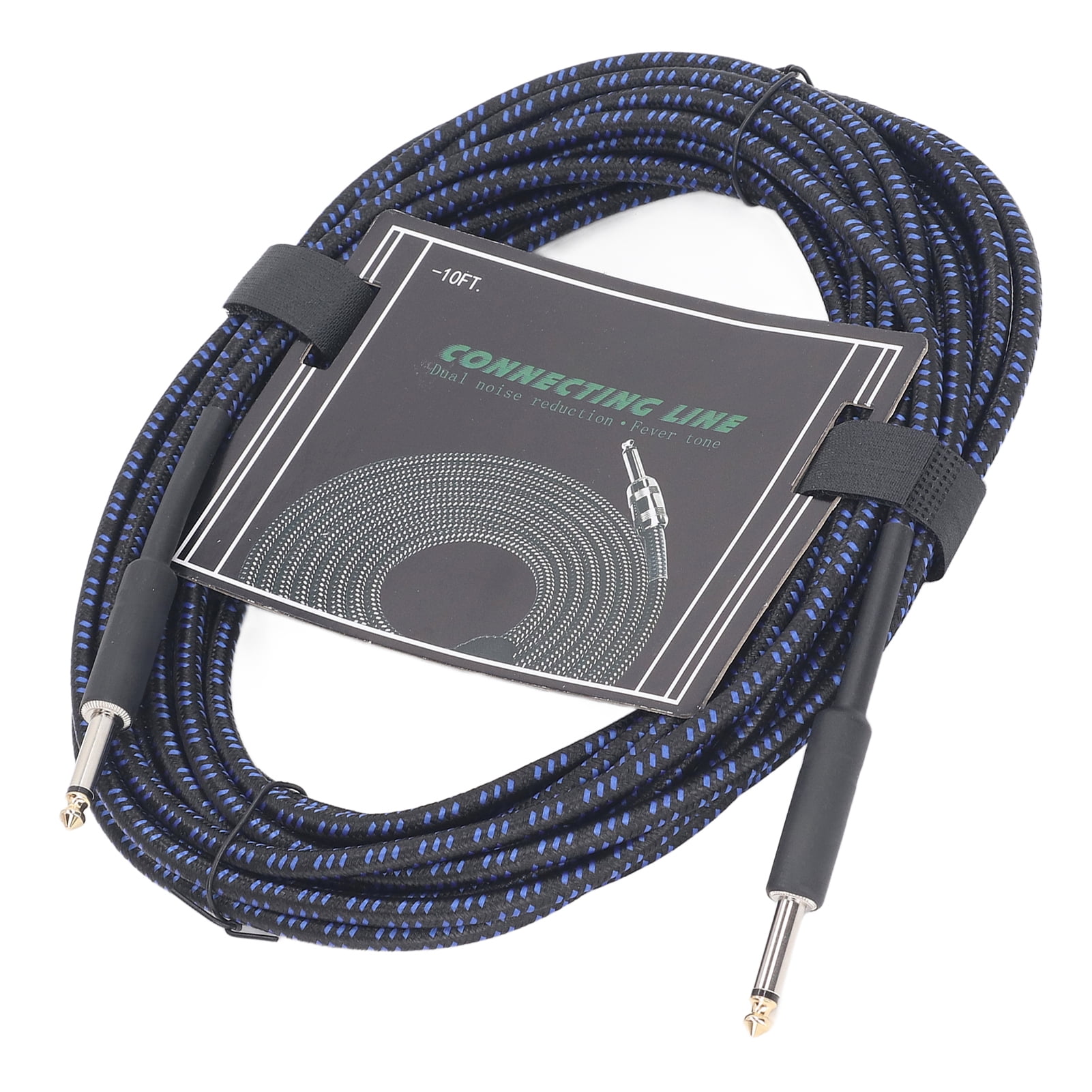 BIMZUC 32.8ft 10m Instrument Cable Musical Electric Guitar Bass Connection High Shielding Blue Audio Cord