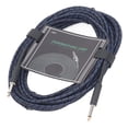thumbnail image 4 of Cable para instrumentos musicales Nikou conexión guitarra eléctrica y bajo 10 metros color azul, 4 of 15
