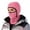 Hot Pink, variant on QTSHPN Winter Hat and Scarf Set for Women Ski Windproof Thermal Winter Face Cold Weather Skiing Motorcycle Outdoor Work Unisex Adult Winter Hats for Women & Men