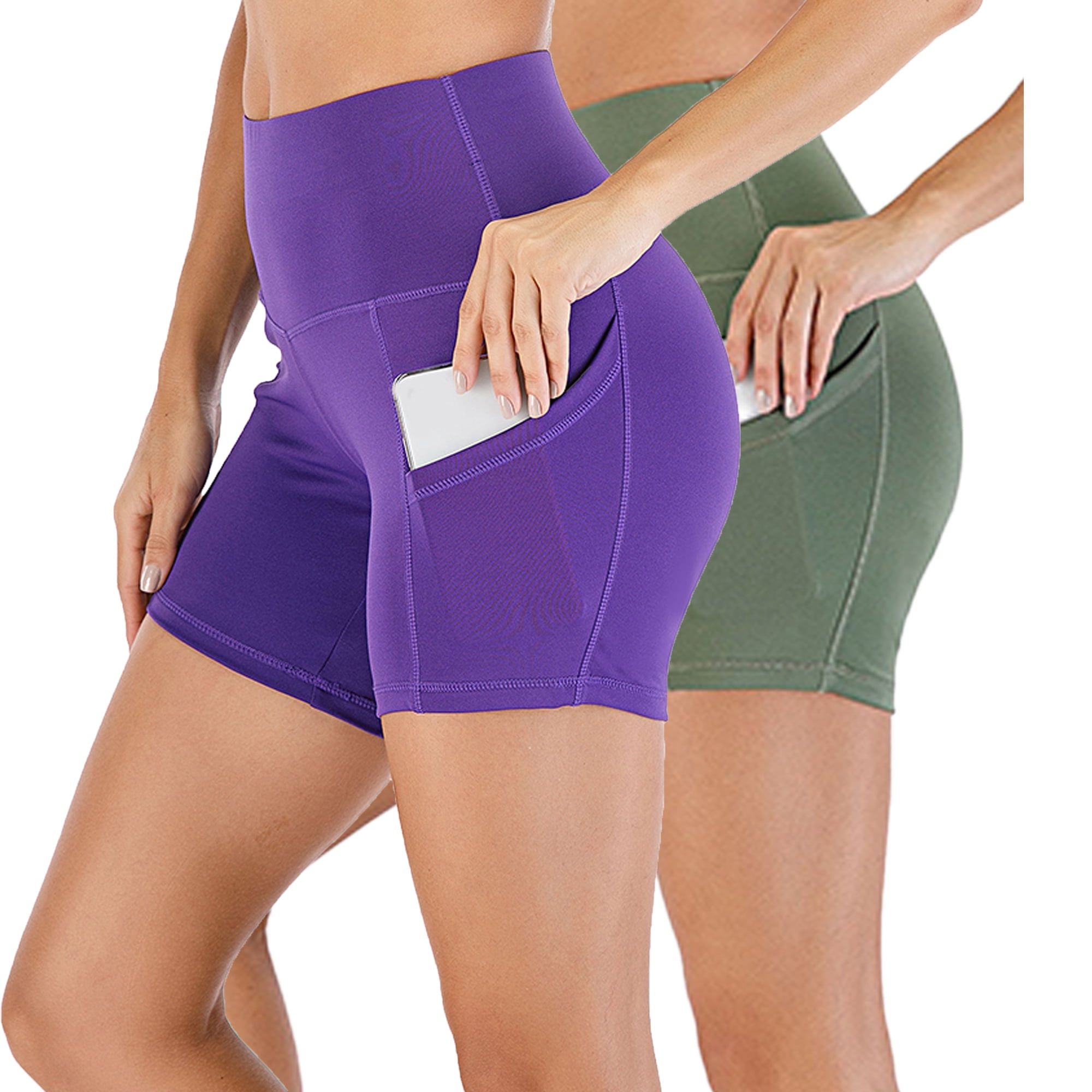 tummy control yoga shorts
