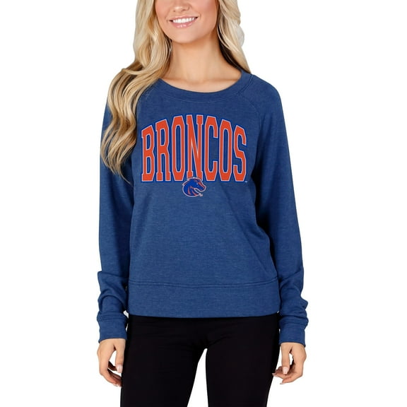 Women's Concepts Sport Royal Boise State Broncos Mainstream Terry Long Sleeve Top