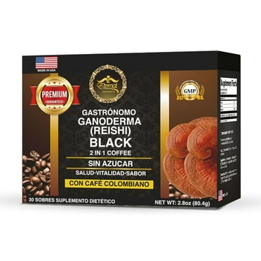 Eternal Spirit Beauty Gourmet Ganoderma (Reishi) Black 2 in 1 Coffee - With Colombian Coffee