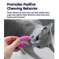 thumbnail image 4 of Juguete masticable para gatos Catstages Petstages Dental Shrimpies con hierba gatera, 4 of 9