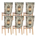 thumbnail image 2 of YAZAOO Chair Covers Set Home Kitchen Vintage Lantern with Floral Party Decor Seat Back Cover Protector, 2 of 6