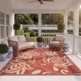 thumbnail image 4 of Safavieh Courtyard Crystal Floral Indoor/Outdoor Area Rug, Red/Natural, 9' x 12', 4 of 13