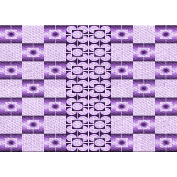 Ahgly Company Indoor Rectangle Patterned Blossom Pink Area Rugs, 2' x 4'