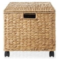thumbnail image 4 of Casafield Rolling Filing Cabinet, Natural - Water Hyacinth Hanging File Folder Organizer, Home Office Storage, 4 of 7